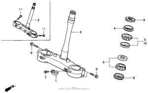 CR250R Steering stem 90-94
