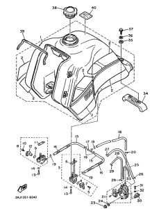 XT600Z Топливный бак