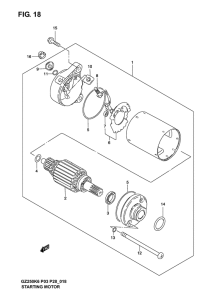 GZ250 Стартерный мотор