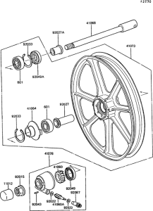 Z550 Переднее колесо