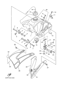 TTR125L Топливный бак