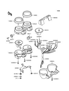 ZR400 Спидометр