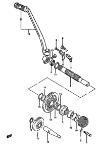 DR650 Ножной стартер
