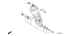 CBF600 (Naked) Rear cushion