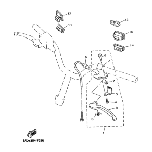YN50R Handle switch. lever