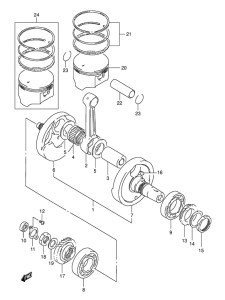 DR800 Вал коленчатый