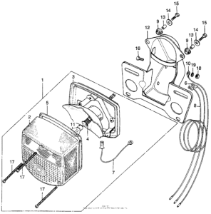 CL100 Cl100s taillight k3