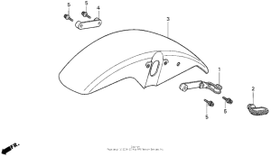 VF750C Переднее крыло