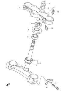 GSX-R1100 Траверса нижняя