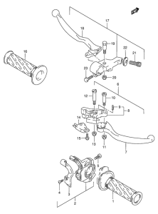 RG125 Рулевой рычаг
