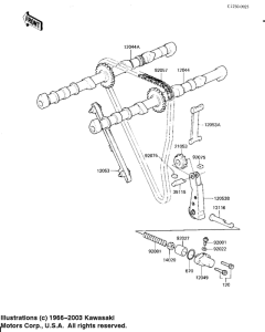  Camshafts / chain / tensioner