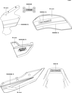 ZR1200 Decals(green)(a4)(cn)