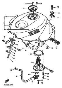 YZF750SP YZF750SPF Tank fuel