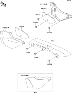 ZR750 Боковые обтекатели