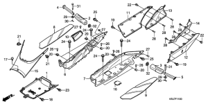 FES150 Floor panel / center cover