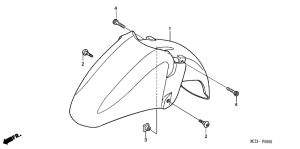 FJS600 Переднее крыло