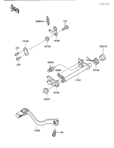KX500 Переключатель передач