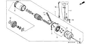 XRV750 Стартерный мотор