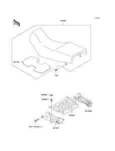 KLE500 Сиденье