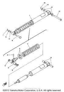 TZ125G Задняя подвеска