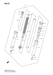 GZ250 Демпфер передней вилки