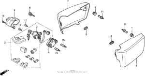 GL1500CF Боковые обтекатели