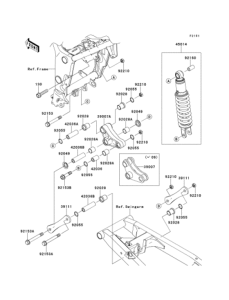 EX250 Подвеска  /  амортизатор