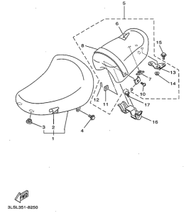 XV125 Asiento