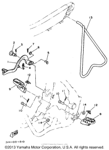 YZ125E Stand - footrest
