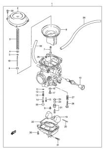 DR200 Carburetor assy
