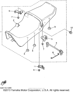 FZR1000G Сиденье