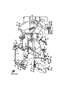 FZR600 FZR600D Tank fuel