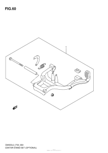 GSX-R250 Центральная подножка (опционально)