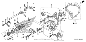 ST1300P (ABS) Вилка переключения передач