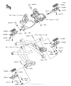 KLZ1000 Подножки