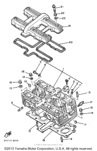 XJ900RK Головка цилиндров