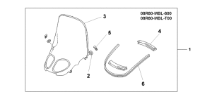 NT650 High wind screen