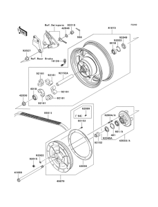 VN2000 Заднее колесо / цепь