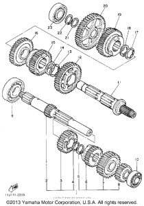 XZ550RJ Трансмиссия