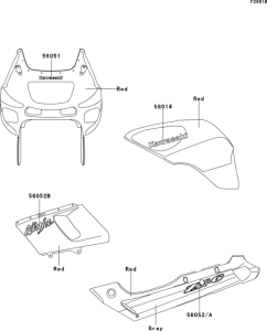 ZX600 Decals(red)(cn)(zx600-e8)