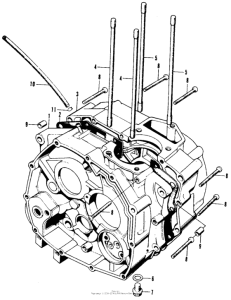 SL100 Картер двигателя