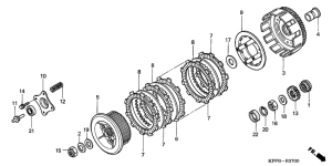 CBF250 Бендикс