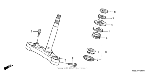 Steering stem ('03-'04)