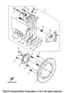 XSR900 Задний суппорт
