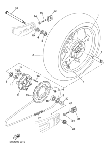 MT03 Переднее колесо