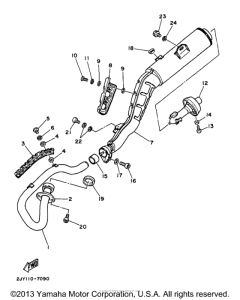 TW200 Выхлопная система