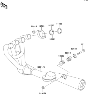 ZR550 Глушитель