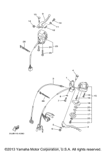 XV250 Рулевые переключатели