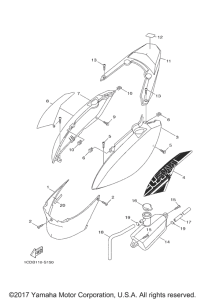 YW50F Боковые обтекатели