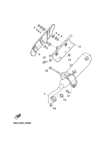 XC125FD Выхлопная система